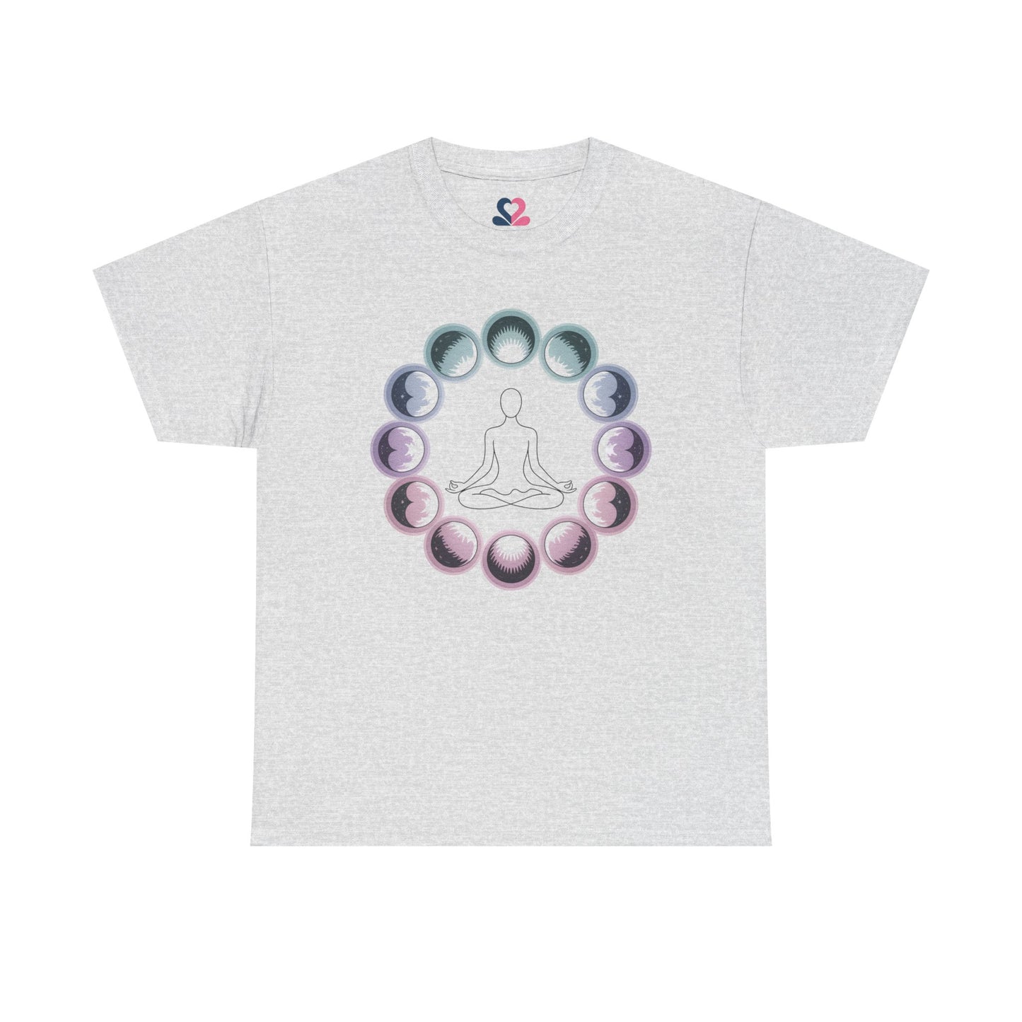 Unisex T-shirt, Yoga, Mindfulness, Moon phases A