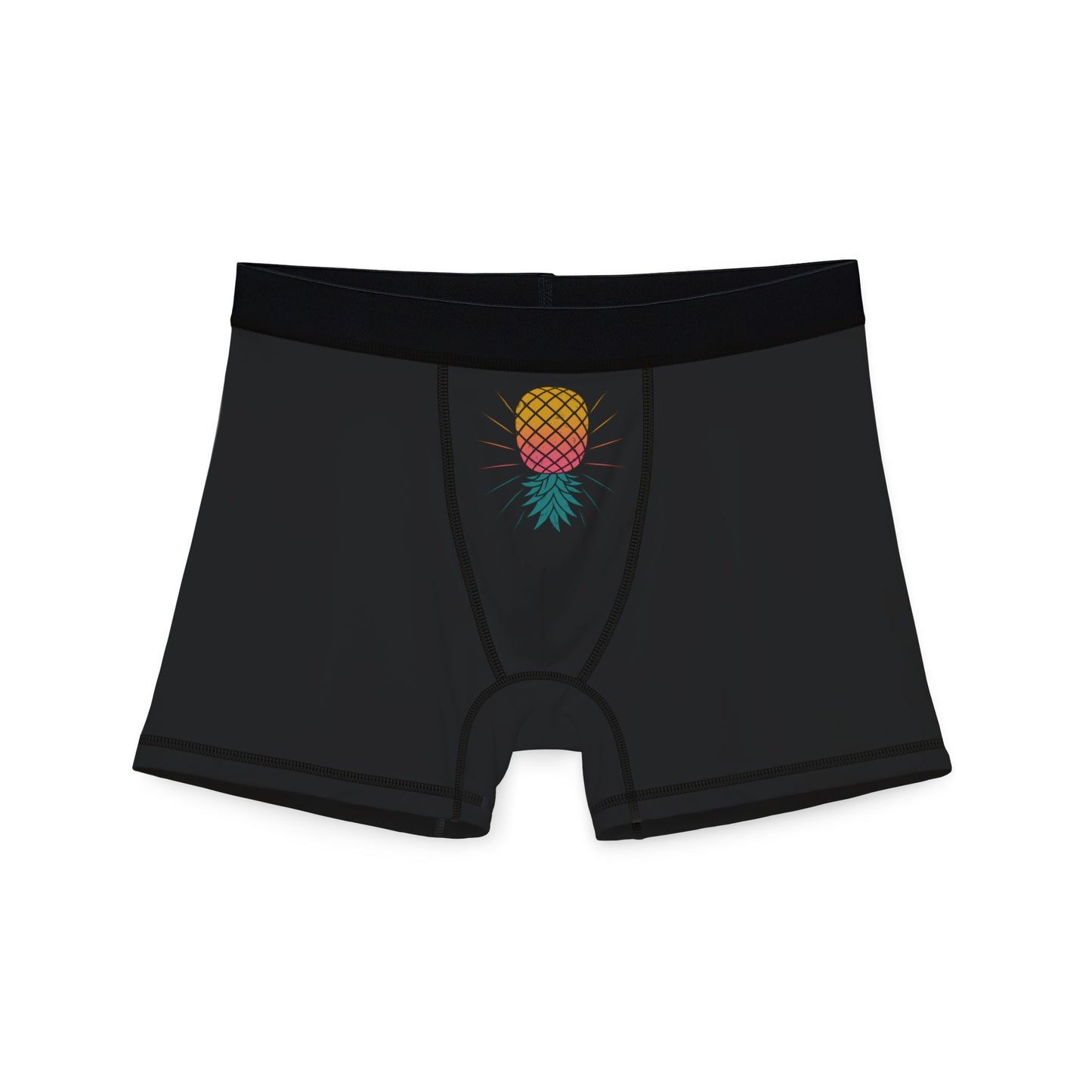 Pineapple Print Men's AOP Boxer Briefs, Stylish Underwear, Gift