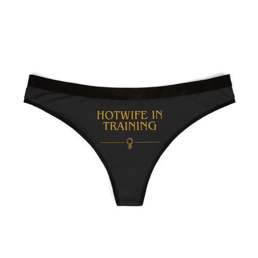 Hotwife In Training Print Women's Thongs, Cute Underwear, Summer Lingerie, Gift