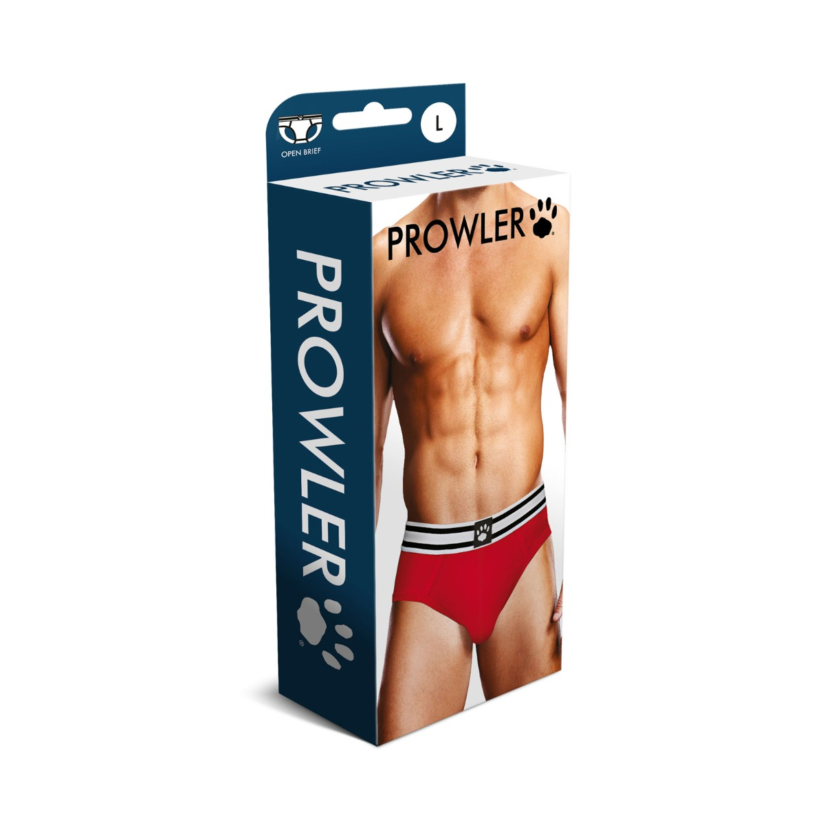 Prowler Red White Open Brief M
