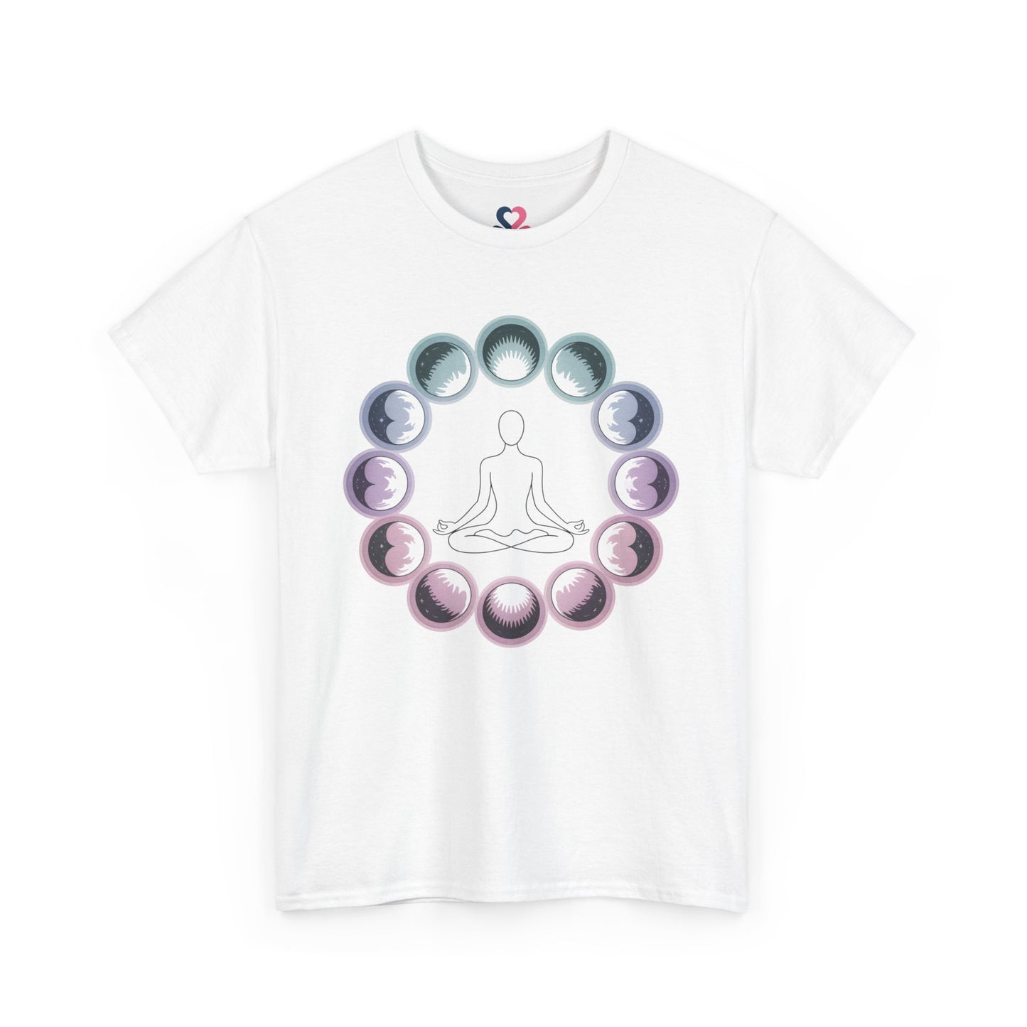 Unisex T-shirt, Yoga, Mindfulness, Moon phases A