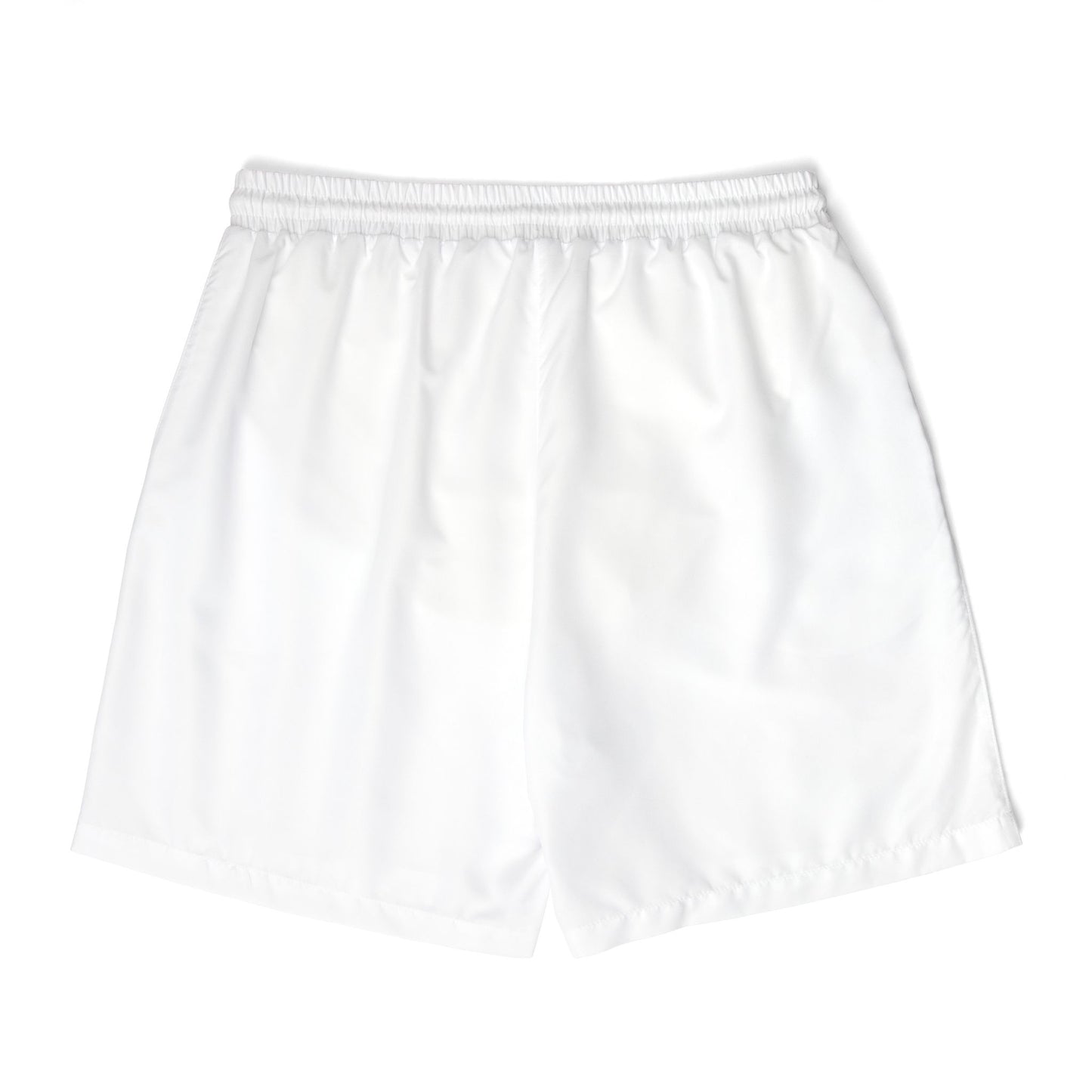 Trendy Pineapple White Unisex Swim Shorts, Beachwear, Summer Essentials