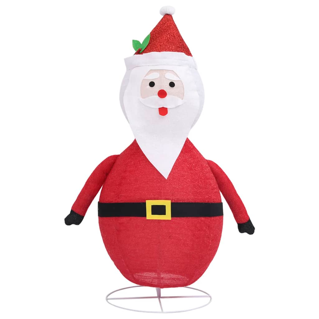 vidaXL Decorative Christmas Santa Claus Figure LED Luxury Fabric 120cm