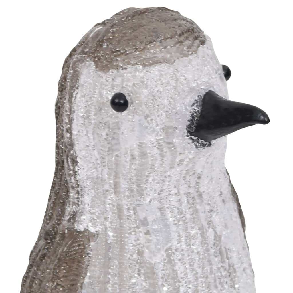 vidaXL LED Christmas Acrylic Penguin Figure Indoor and Outdoor 30cm