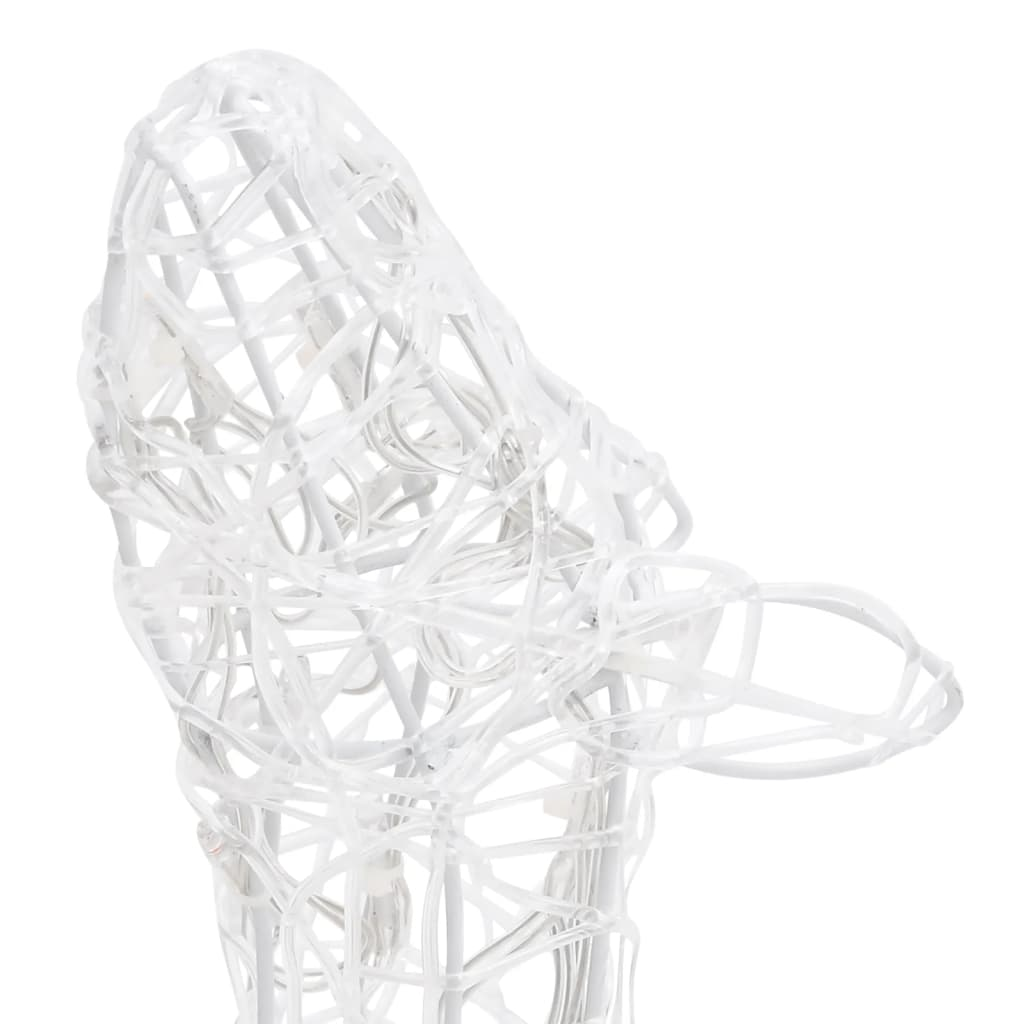 vidaXL Acrylic Reindeer Family Christmas Decoration 160 LED Colourful