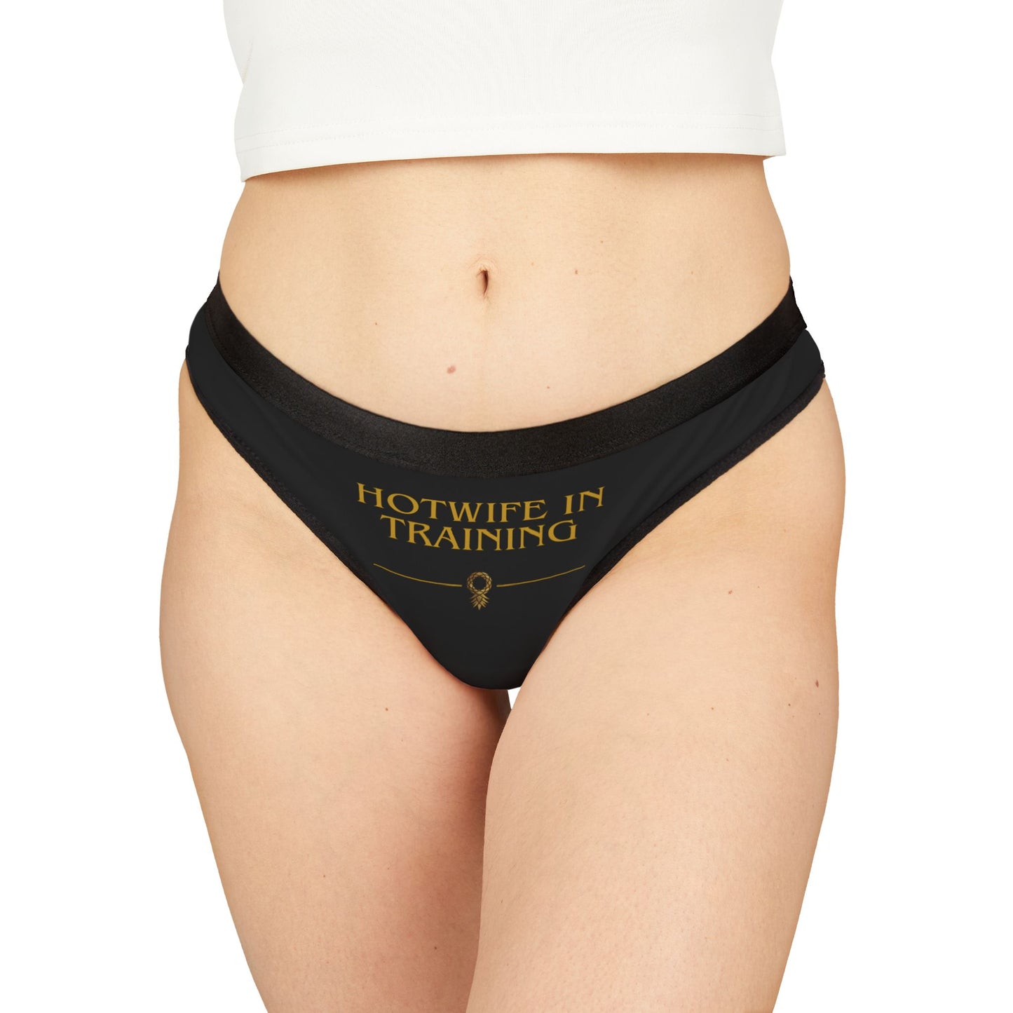 Hotwife In Training Print Women's Thongs, Cute Underwear, Summer Lingerie, Gift
