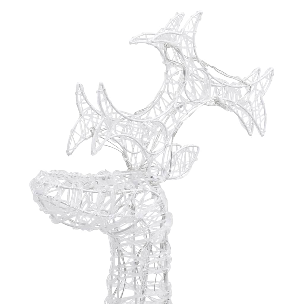 vidaXL Reindeer Christmas Decorations 3 pcs 60x16x100 cm Acrylic