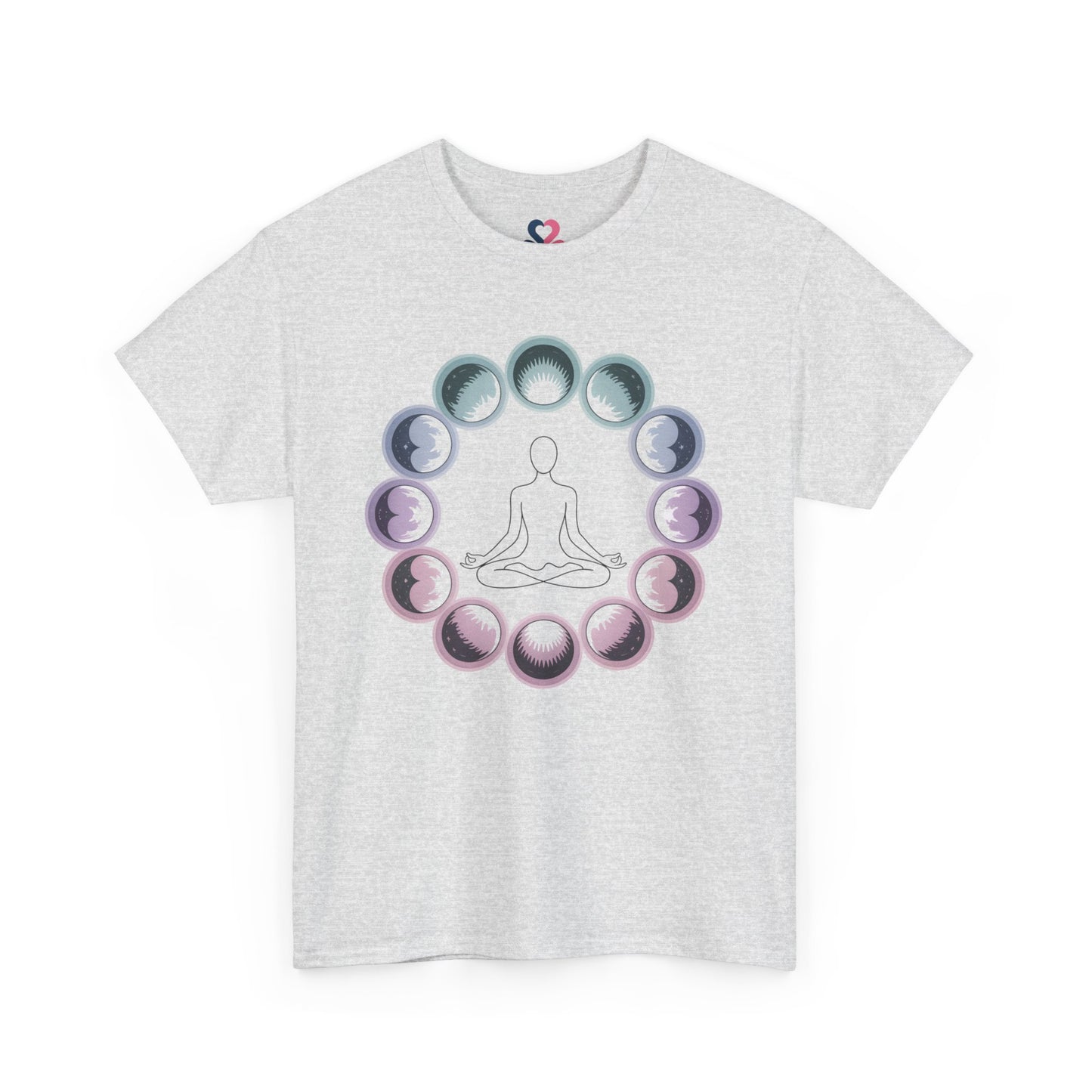 Unisex T-shirt, Yoga, Mindfulness, Moon phases A