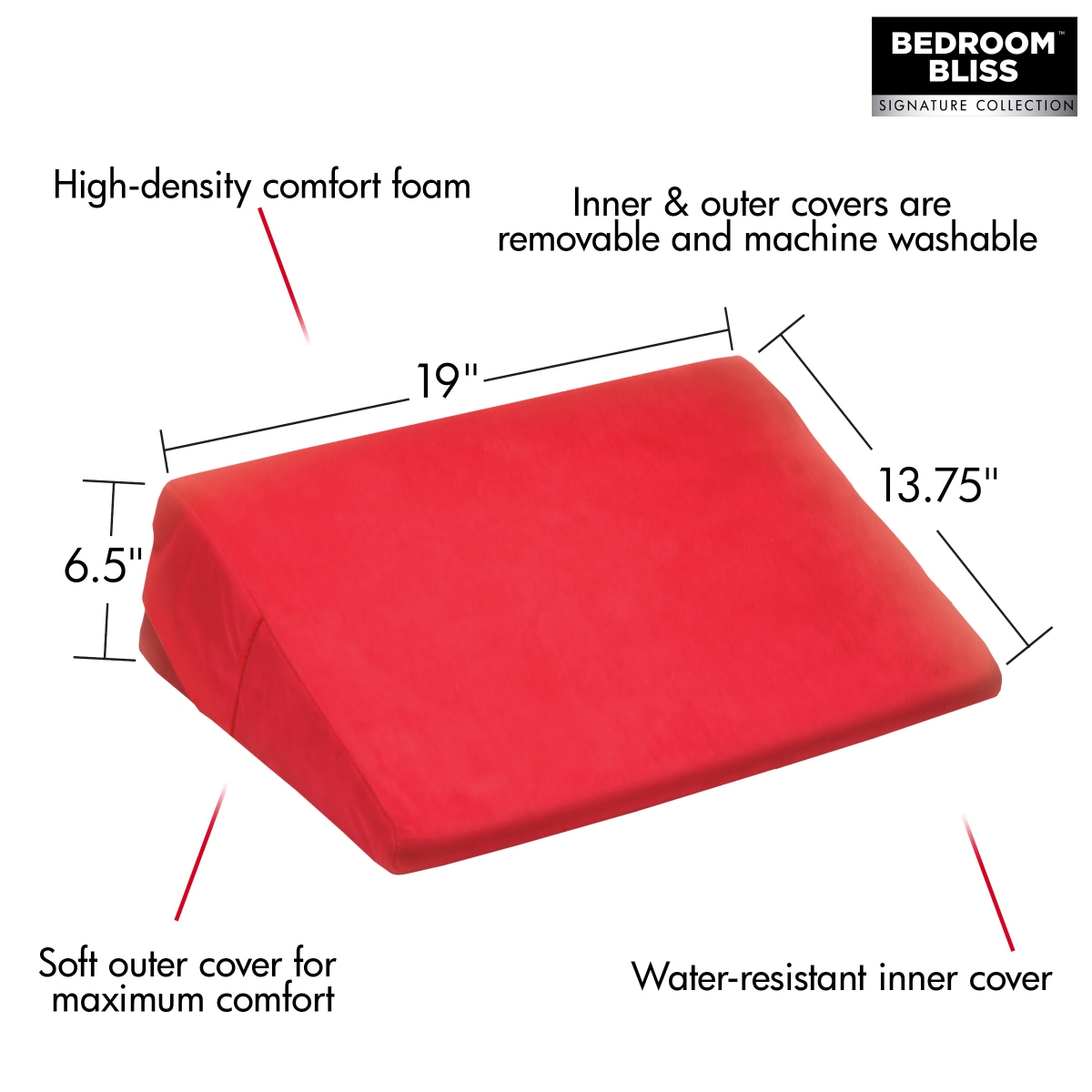 Bedroom Bliss Love Cushion Red