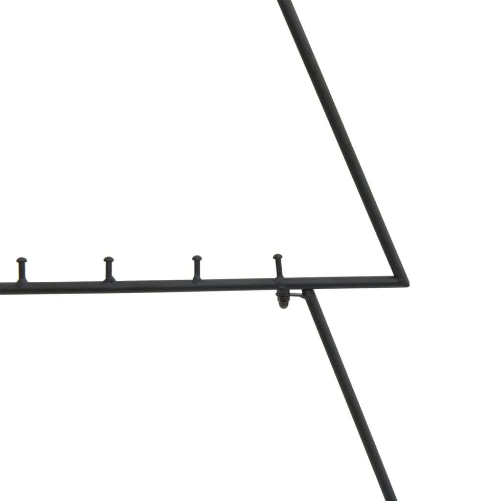 vidaXL Metal Christmas Tree for Decoration Black 90 cm