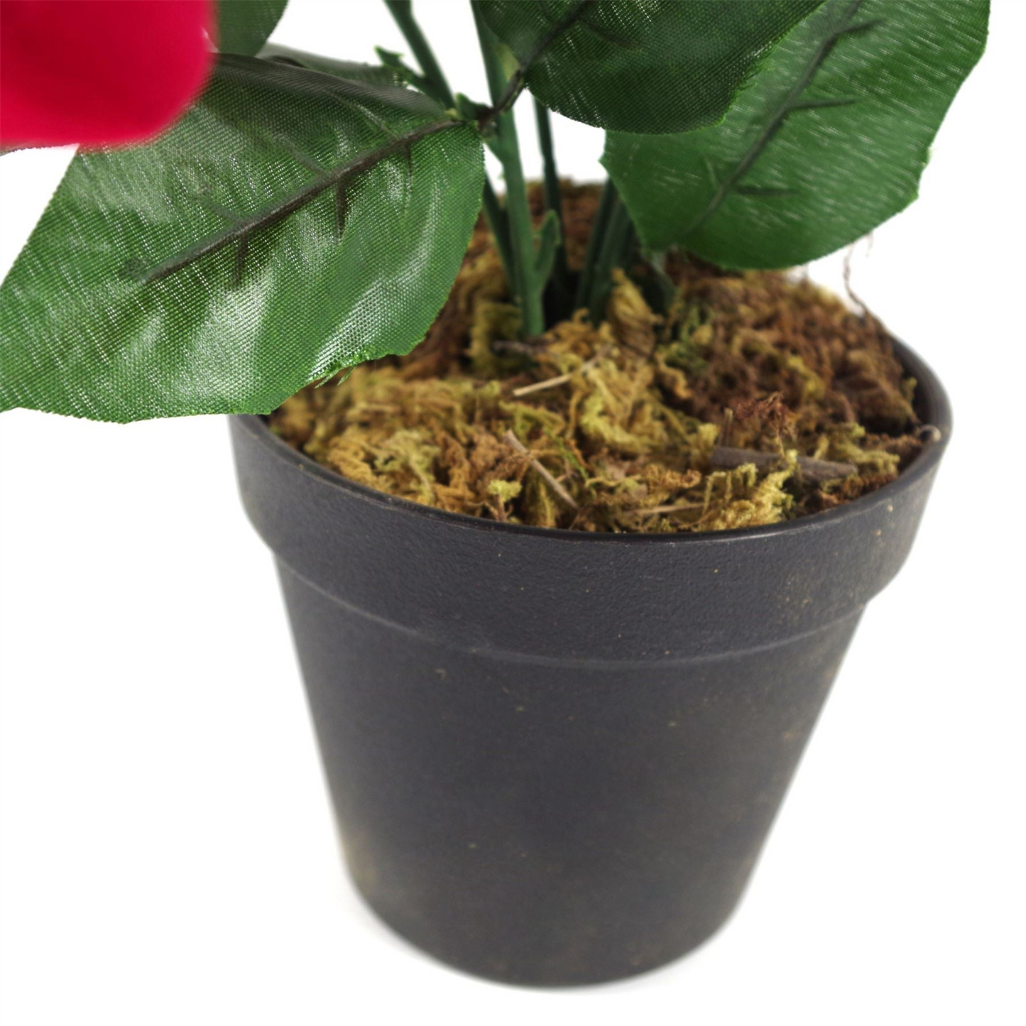Copper Metal Planter Artificial Christmas Poinsettias