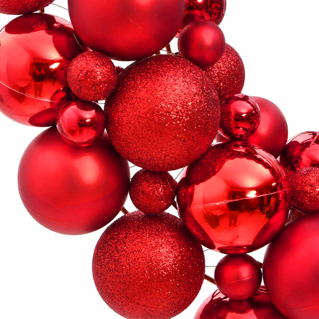 vidaXL Christmas Wreath Red 45 cm Polystyrene