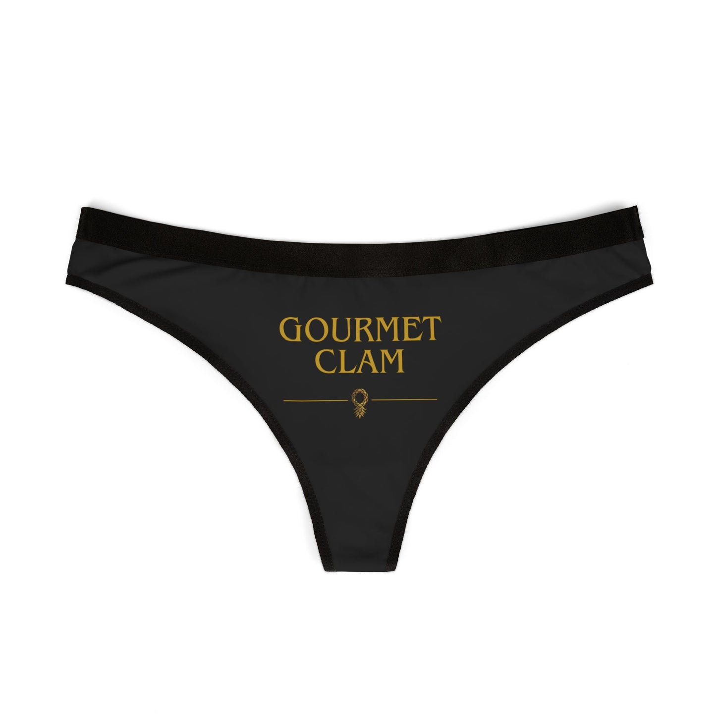 Gourmet Clam Print Women's Thongs, Cute Underwear, Summer Lingerie, Gift