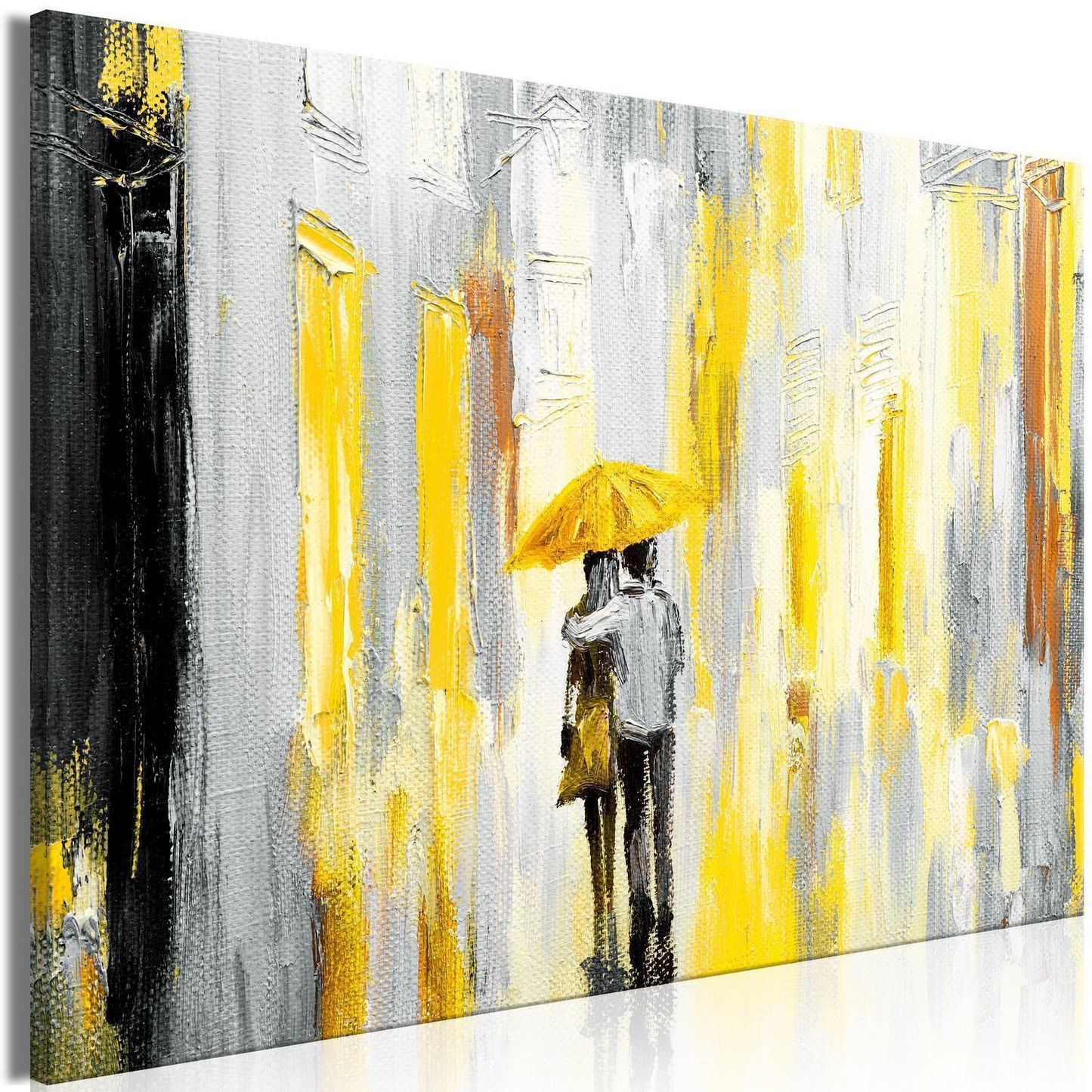 Quadro - Umbrella in Love (1 Part) Wide Yellow