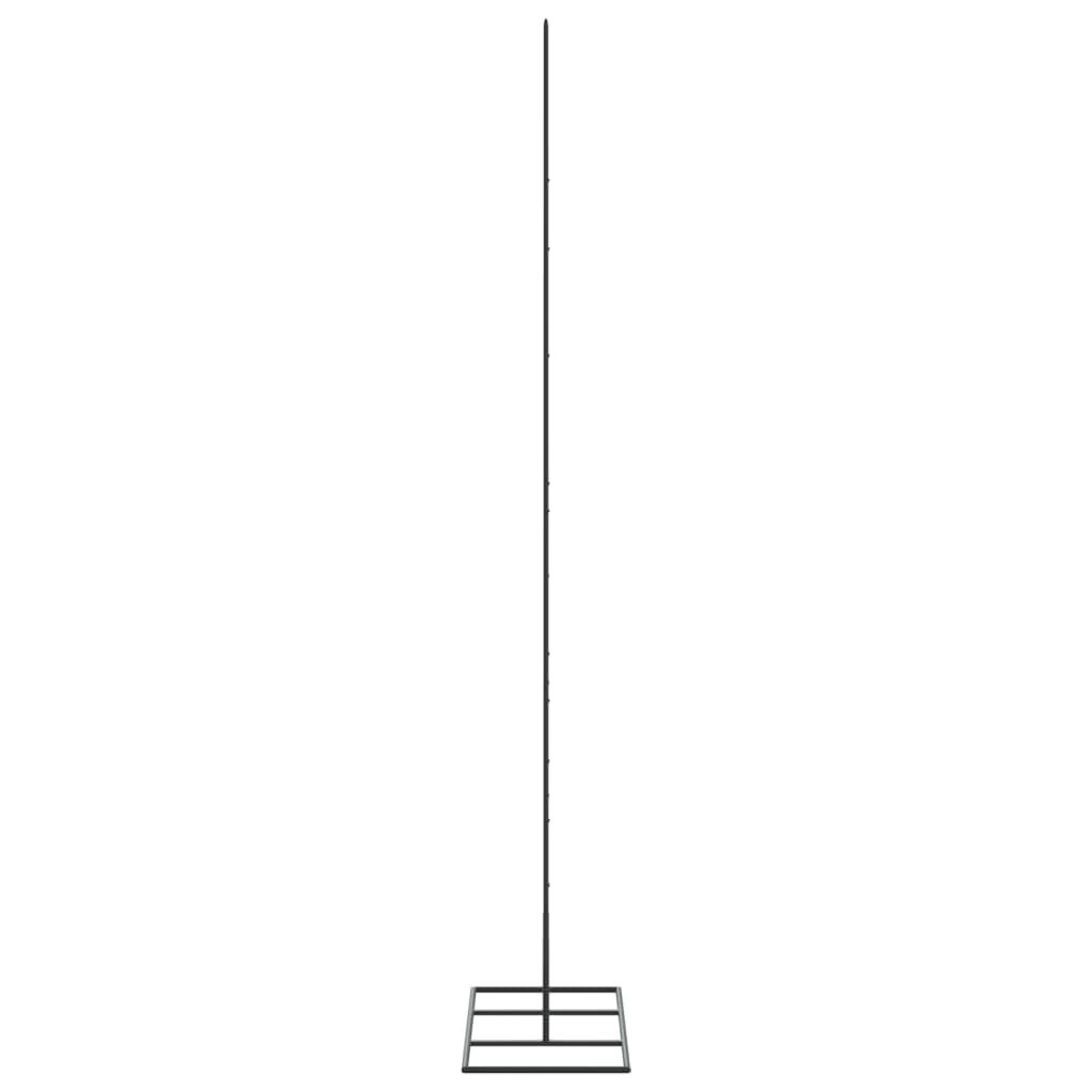 vidaXL Metal Christmas Tree for Decoration Black 150 cm
