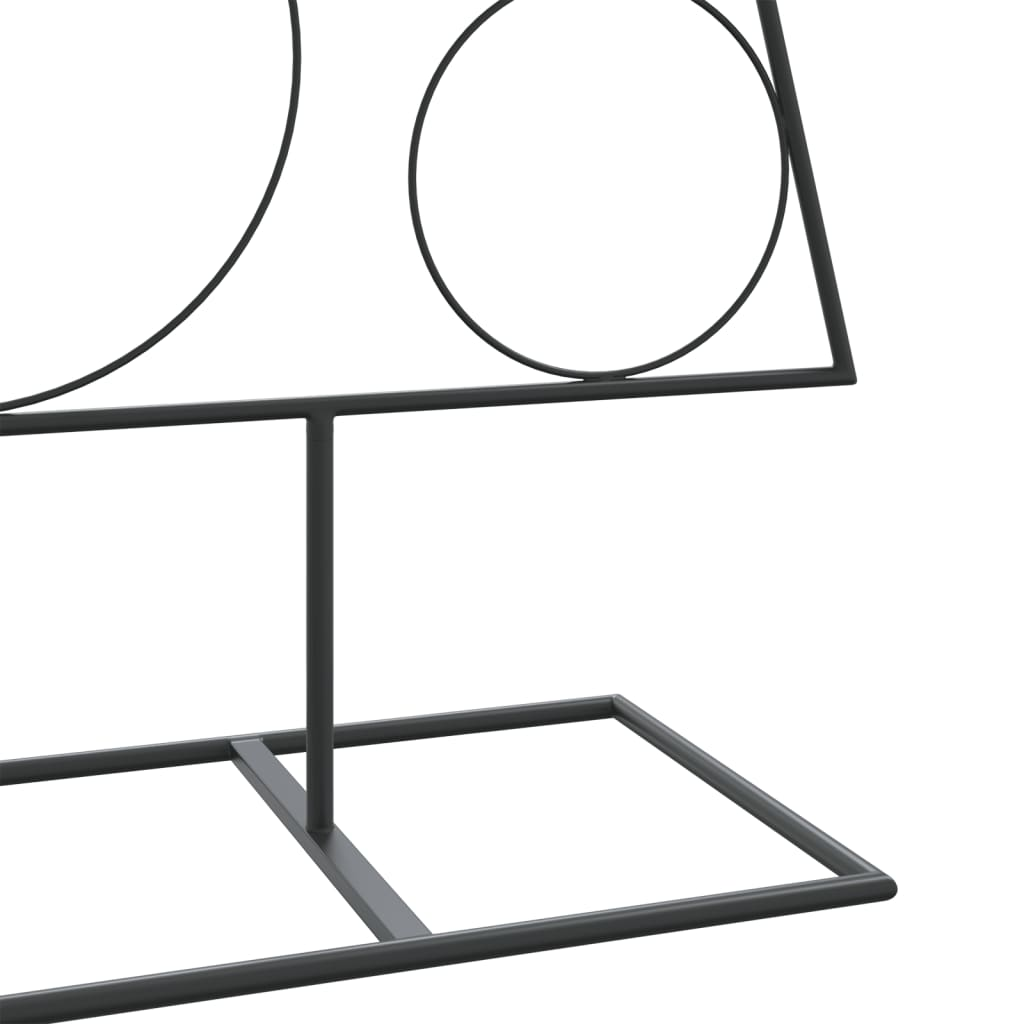 vidaXL Metal Christmas Tree for Decoration Black 150 cm