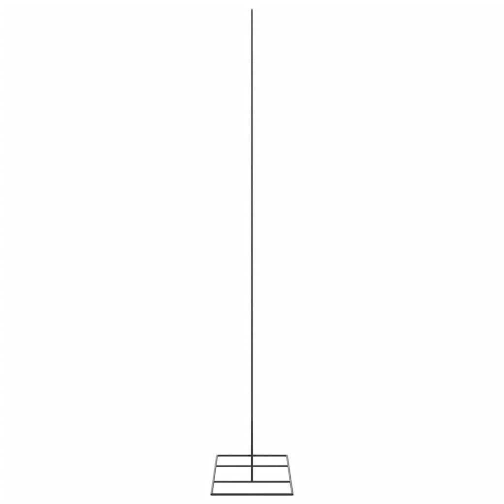 vidaXL Metal Christmas Tree for Decoration Black 210 cm