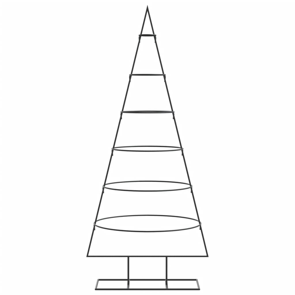 vidaXL Metal Christmas Tree for Decoration Black 150 cm