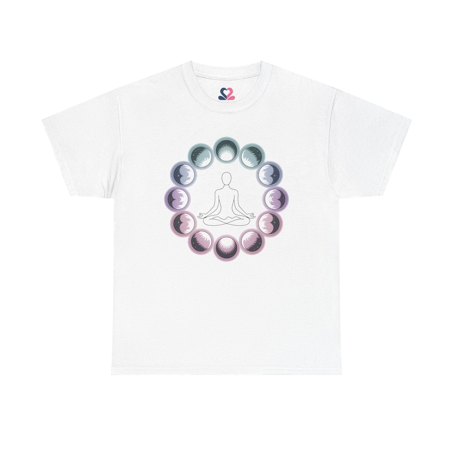 Unisex T-shirt, Yoga, Mindfulness, Moon phases A