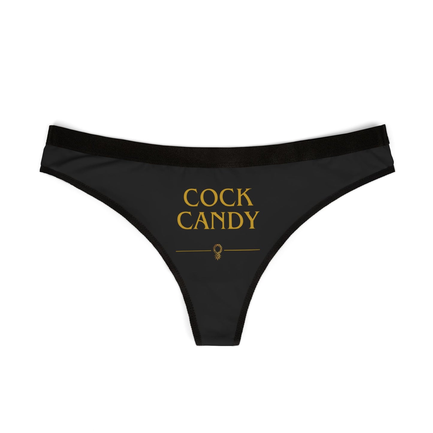 Cock Candy Print Women's Thongs, Cute Underwear, Summer Lingerie, Gift