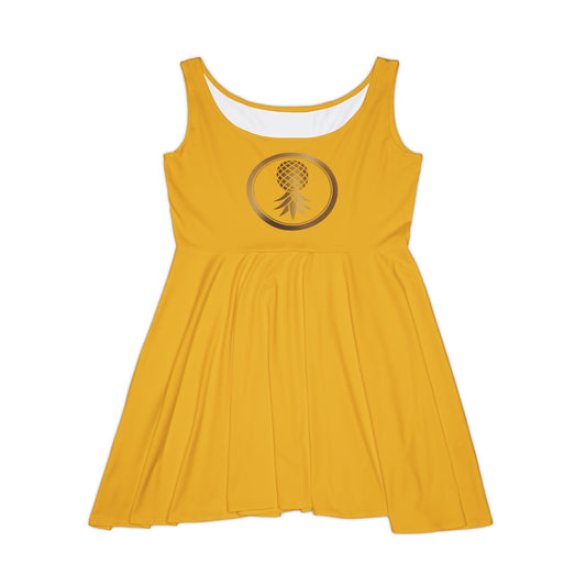 Women's Skater Dress - Pineapple Logo, Cute Summer Dress, Casual [...]