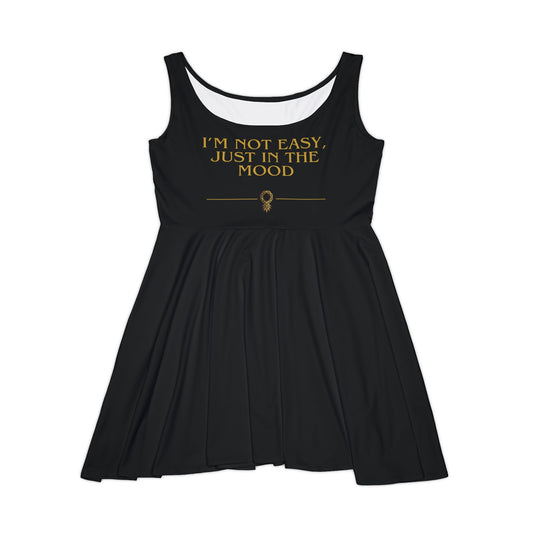Women's Skater Dress - I'm Not Easy Just In The Mood, Cute Summer Dress, Casual [...]