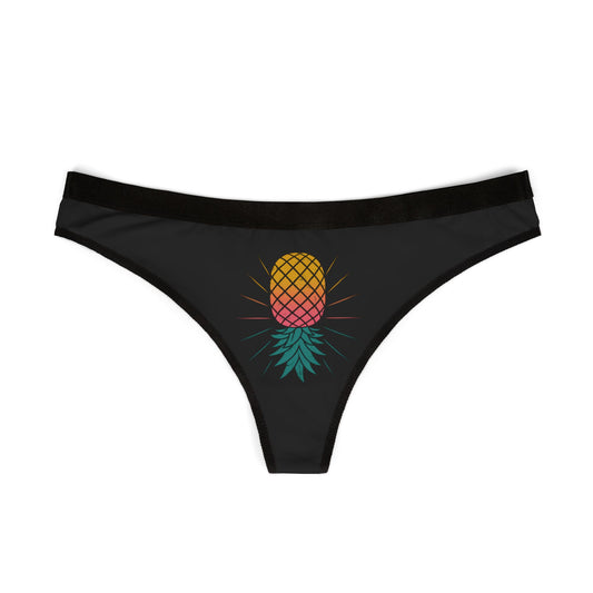 Pineapple Print Women's Thongs, Cute Underwear, Summer Lingerie, Gift