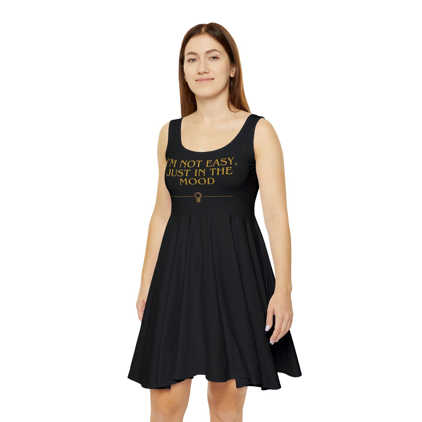 Women's Skater Dress - I'm Not Easy Just In The Mood, Cute Summer Dress, Casual [...]