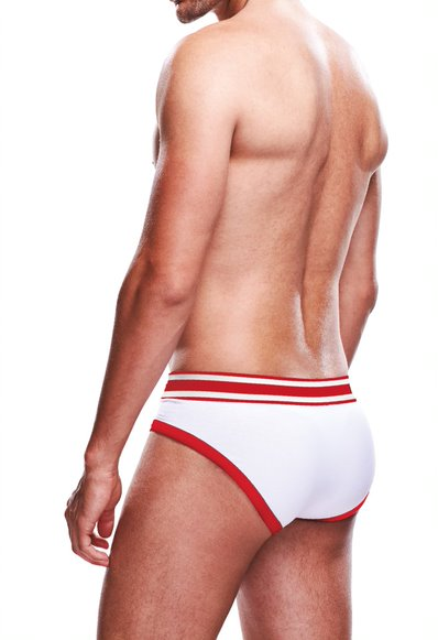 Prowler White/Red Brief Medium
