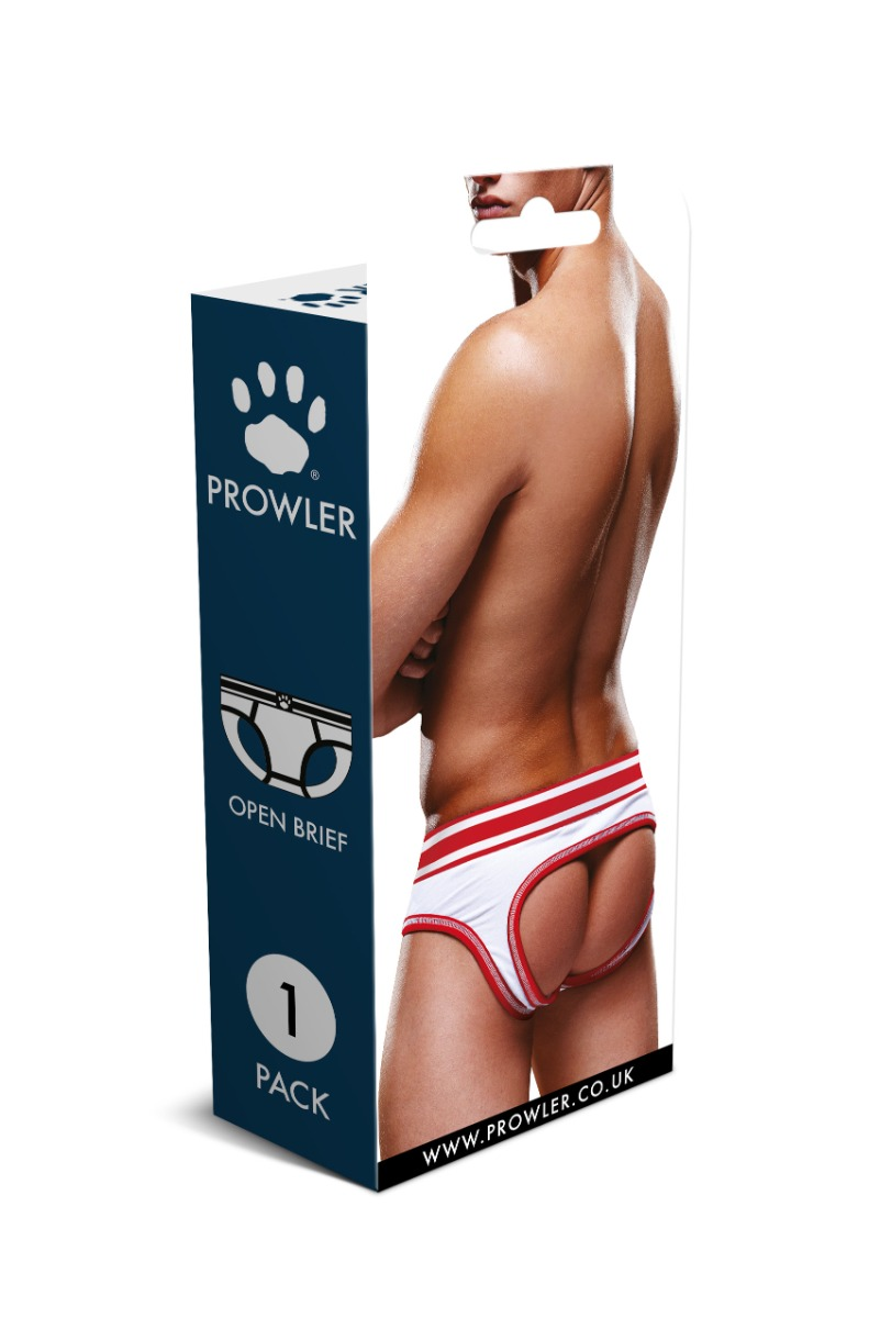 Prowler White/Red Open Brief XXL