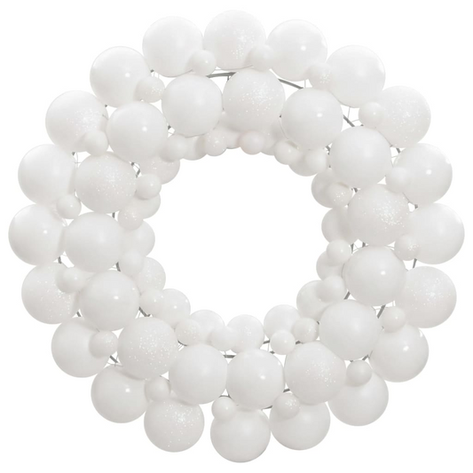 vidaXL Christmas Wreath White 45 cm Polystyrene