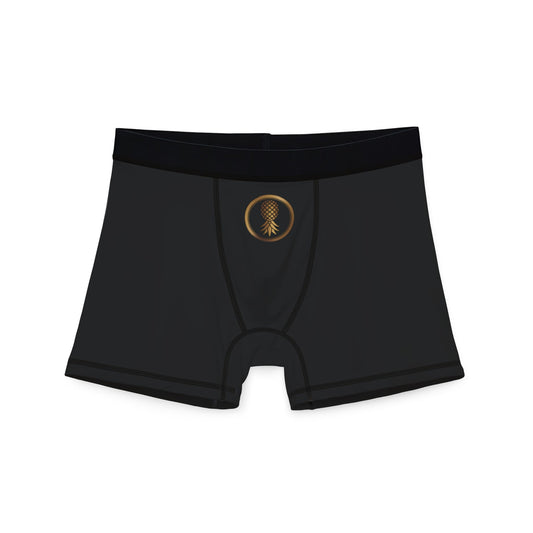 Pineapple Logo Men's AOP Boxer Briefs, Stylish Underwear, Gift