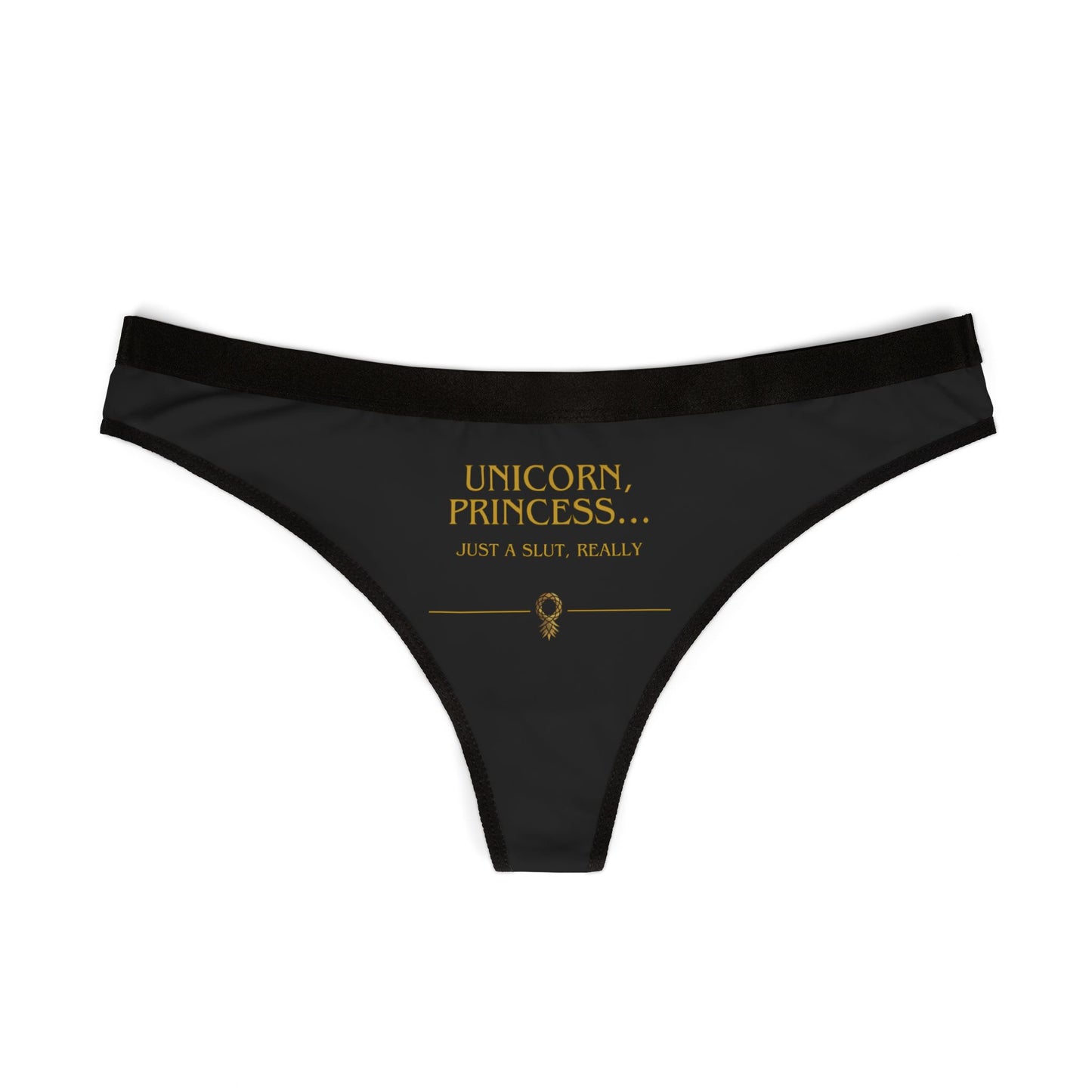 Unicorn Princess Slut Print Women's Thongs, Cute Underwear, Summer Lingerie, Gift