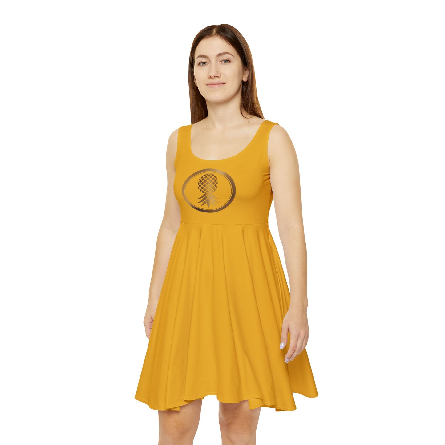 Women's Skater Dress - Pineapple Logo, Cute Summer Dress, Casual [...]